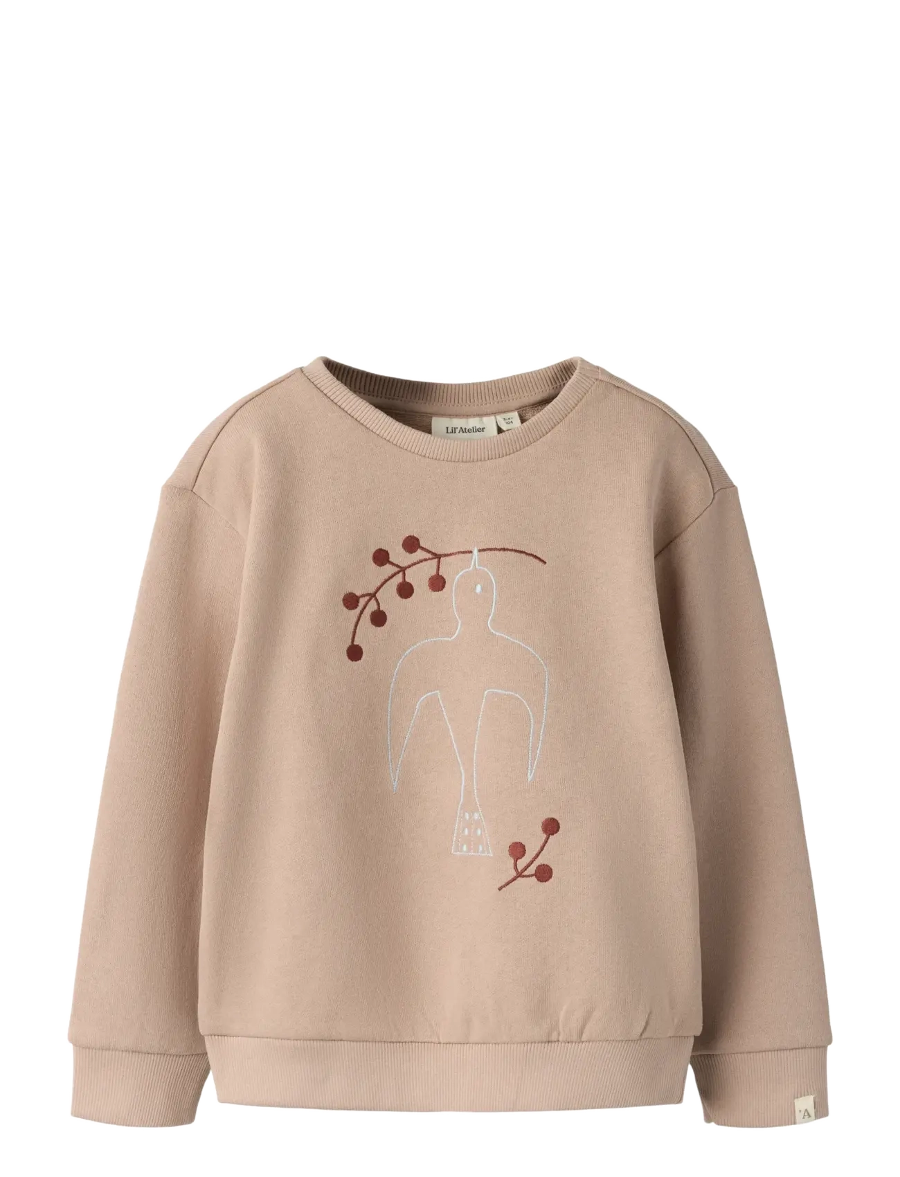 LIL'ATELIER Nmfjobo Tia Ls Loose Sweat Lil Beige - 92 - Kinder