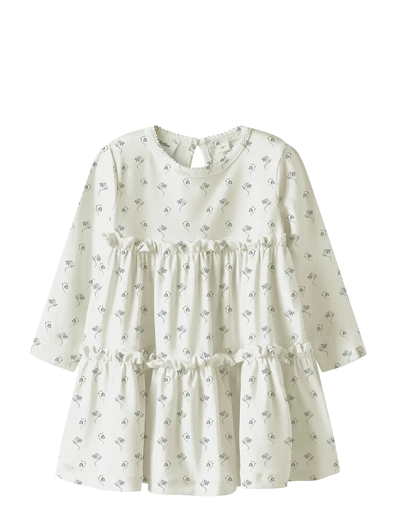 Lil'Atelier - NMFGAYO SEL LS DRESS LIL - langärmelige freizeitkleider - coconut milk - 1