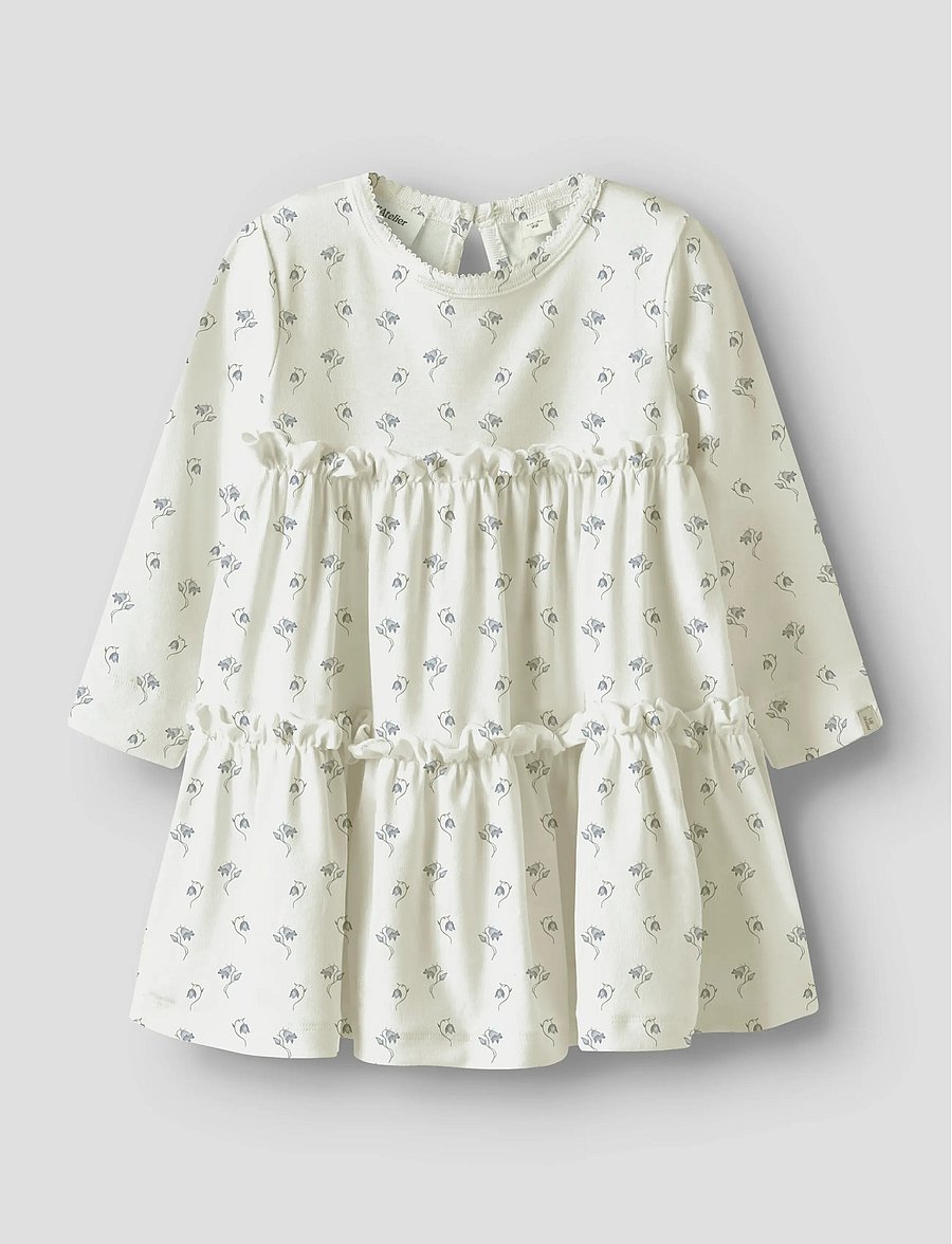 Lil'Atelier - NMFGAYO SEL LS DRESS LIL - langärmelige freizeitkleider - coconut milk - 0