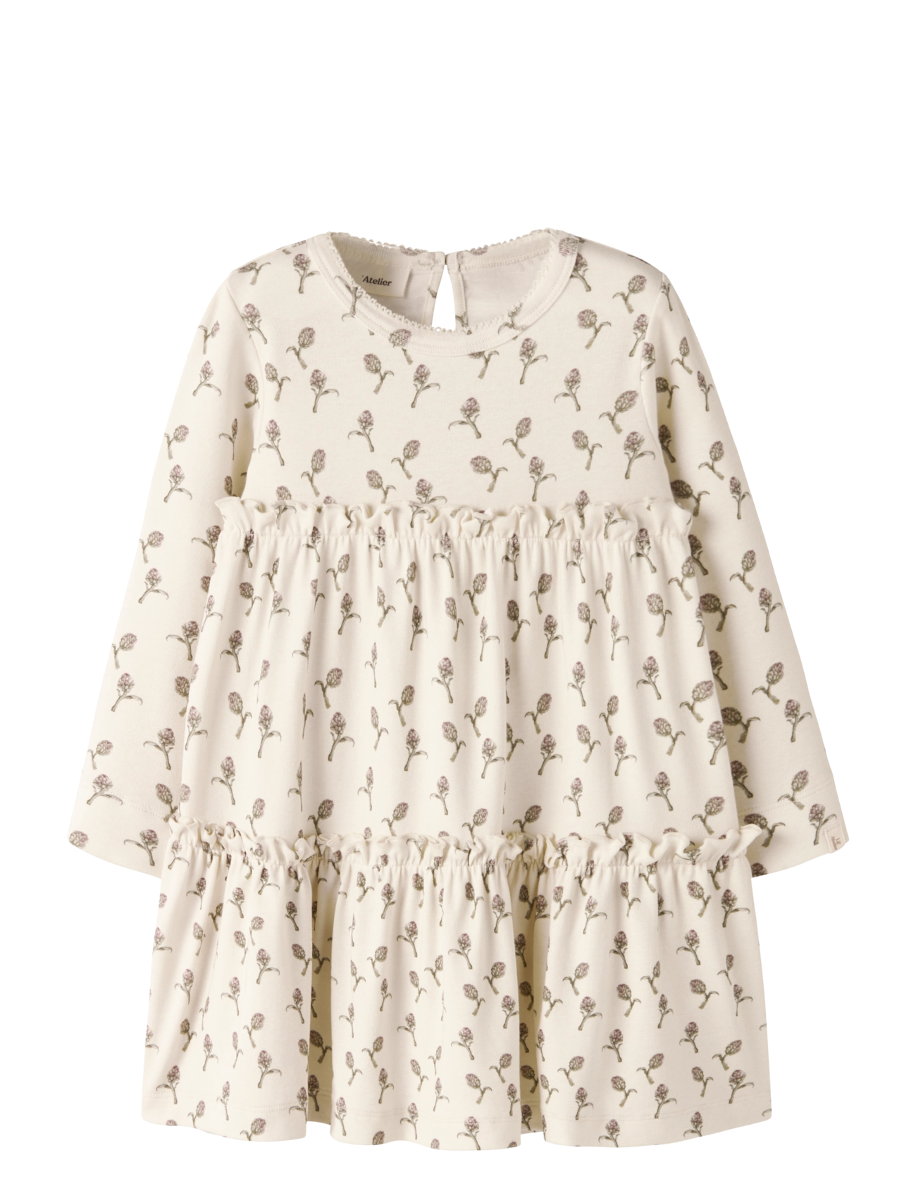 Lil'Atelier NMFGAYO SEL LS DRESS LIL - Kleider - TURTLEDOVE / cream