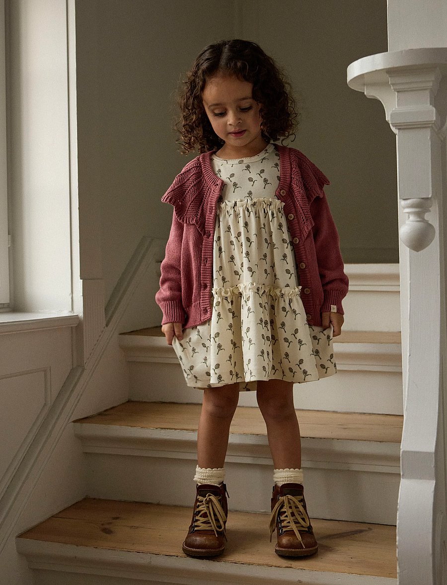 Lil'Atelier - NMFGAYO SEL LS DRESS LIL - langärmelige freizeitkleider - turtledove - 2