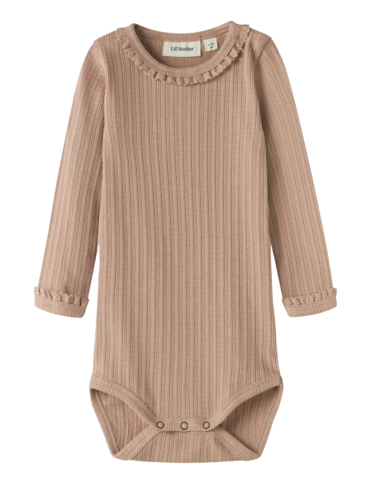 LIL'ATELIER Nbfbabette Ls Slim Body Lil Beige - 56 - Kinder
