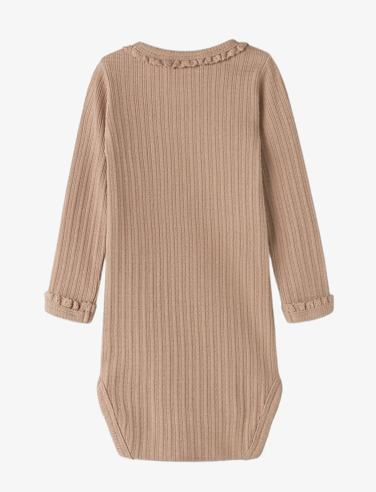 Lil'Atelier - NBFBABETTE LS SLIM BODY LIL - langærmede bodyer - roebuck - 2