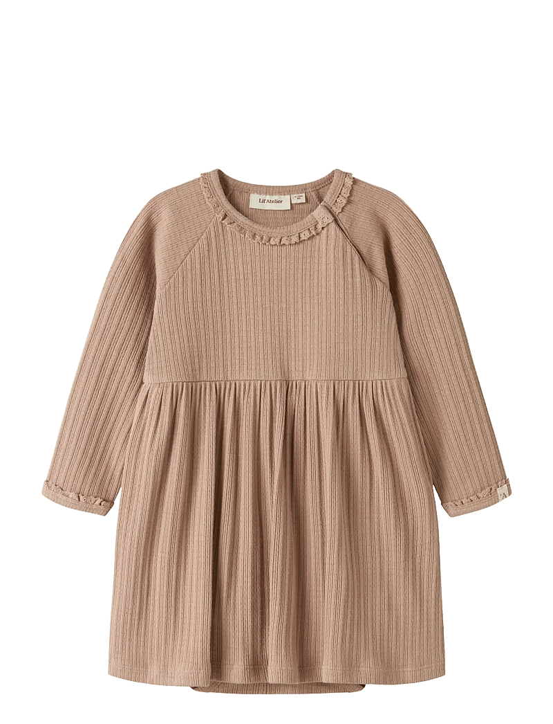 Lil'Atelier - NBFBABETTE LS BODY DRESS LIL - robes pour bébés à manches longues - roebuck - 1