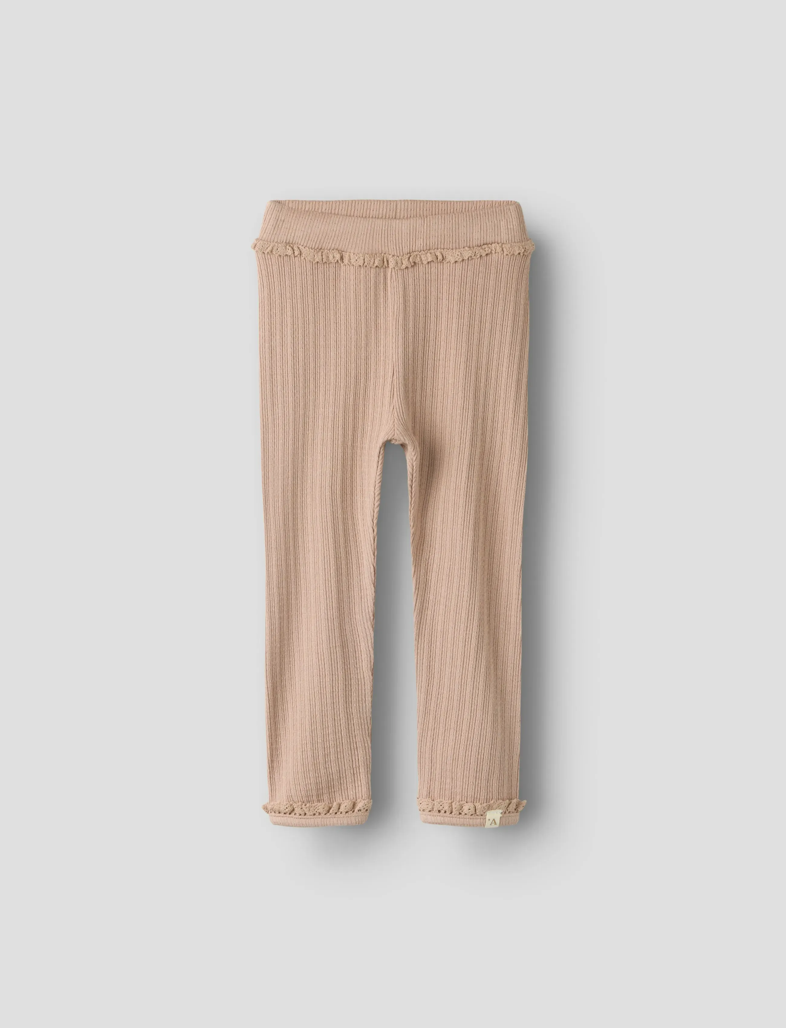 Lil'Atelier NBFBABETTE SLIM LEGGINGS LIL - Leggings - ROEBUCK / beige