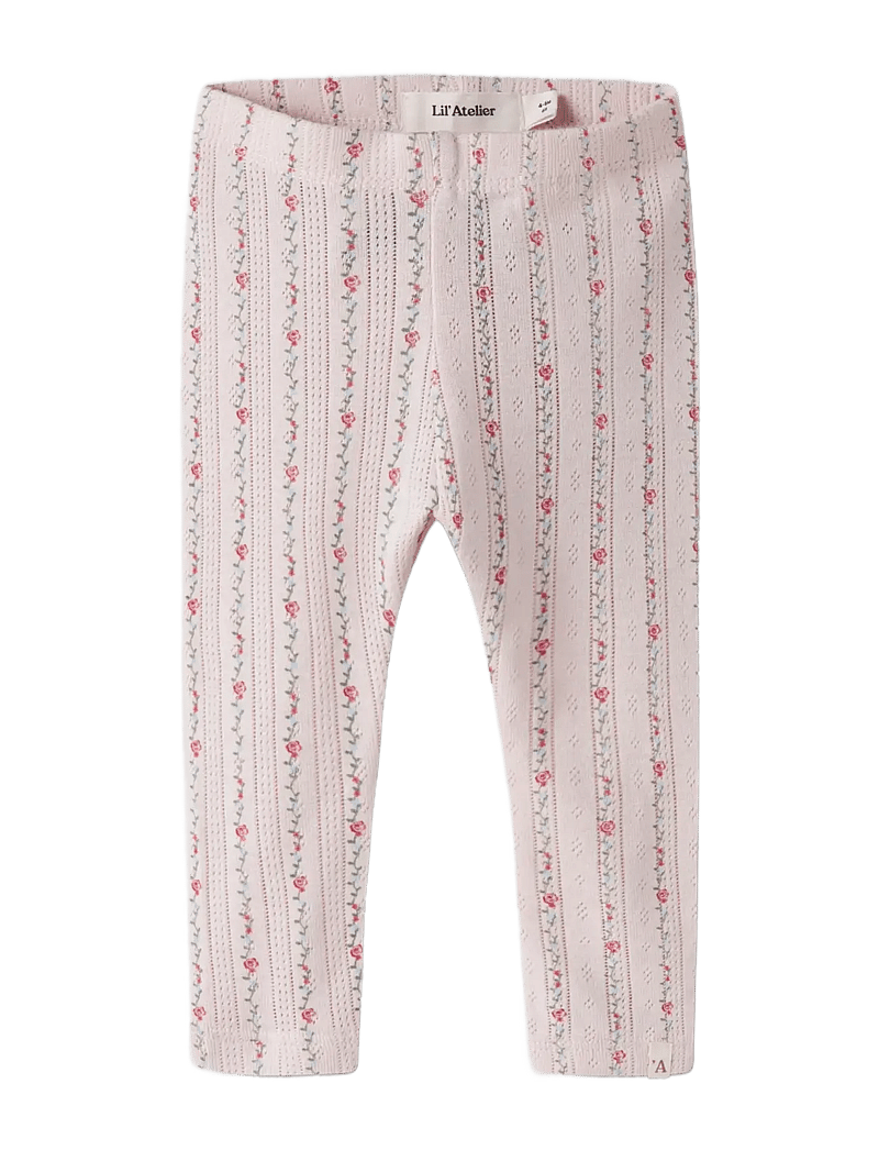 Lil'Atelier - NBFRACHELLO RIA SLIM LEGGINGS LIL - leggings - morganite - 0