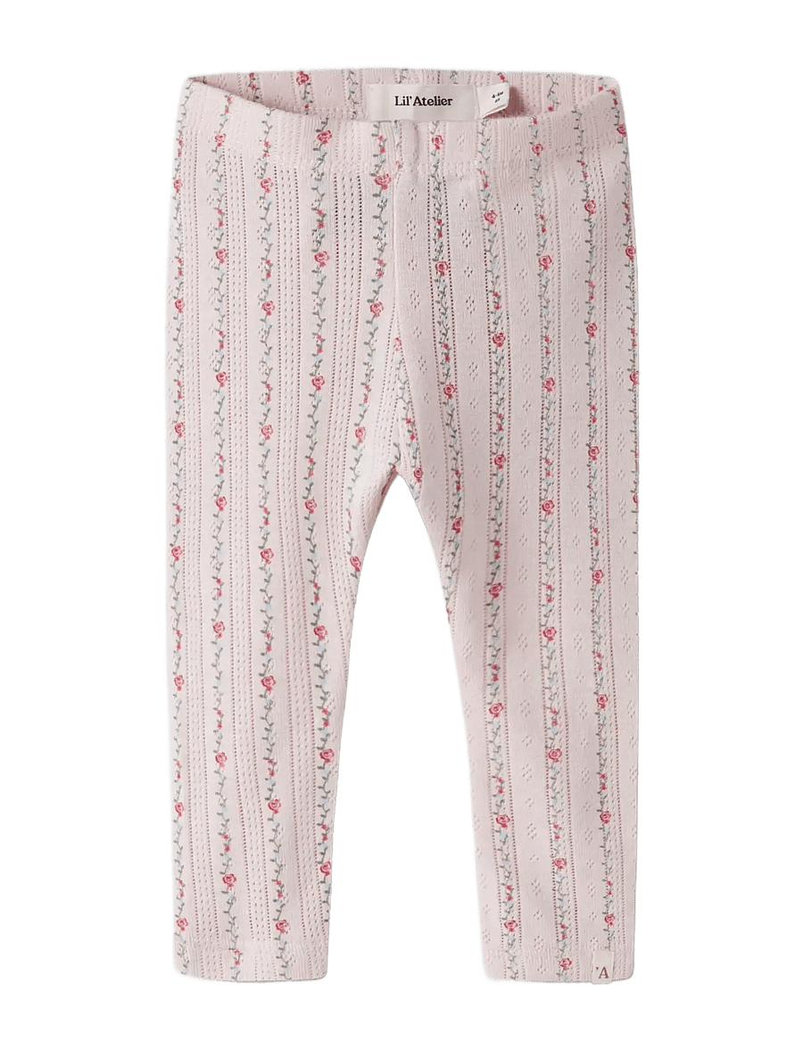 Lil'Atelier - NBFRACHELLO RIA SLIM LEGGINGS LIL - legingi - morganite - 0