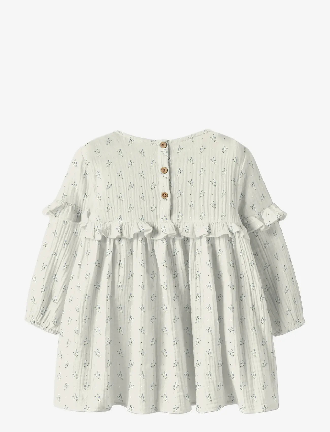 Lil'Atelier - NMFBALIA LS LOOSE DRESS LIL - langärmelige babykleider - coconut milk - 2