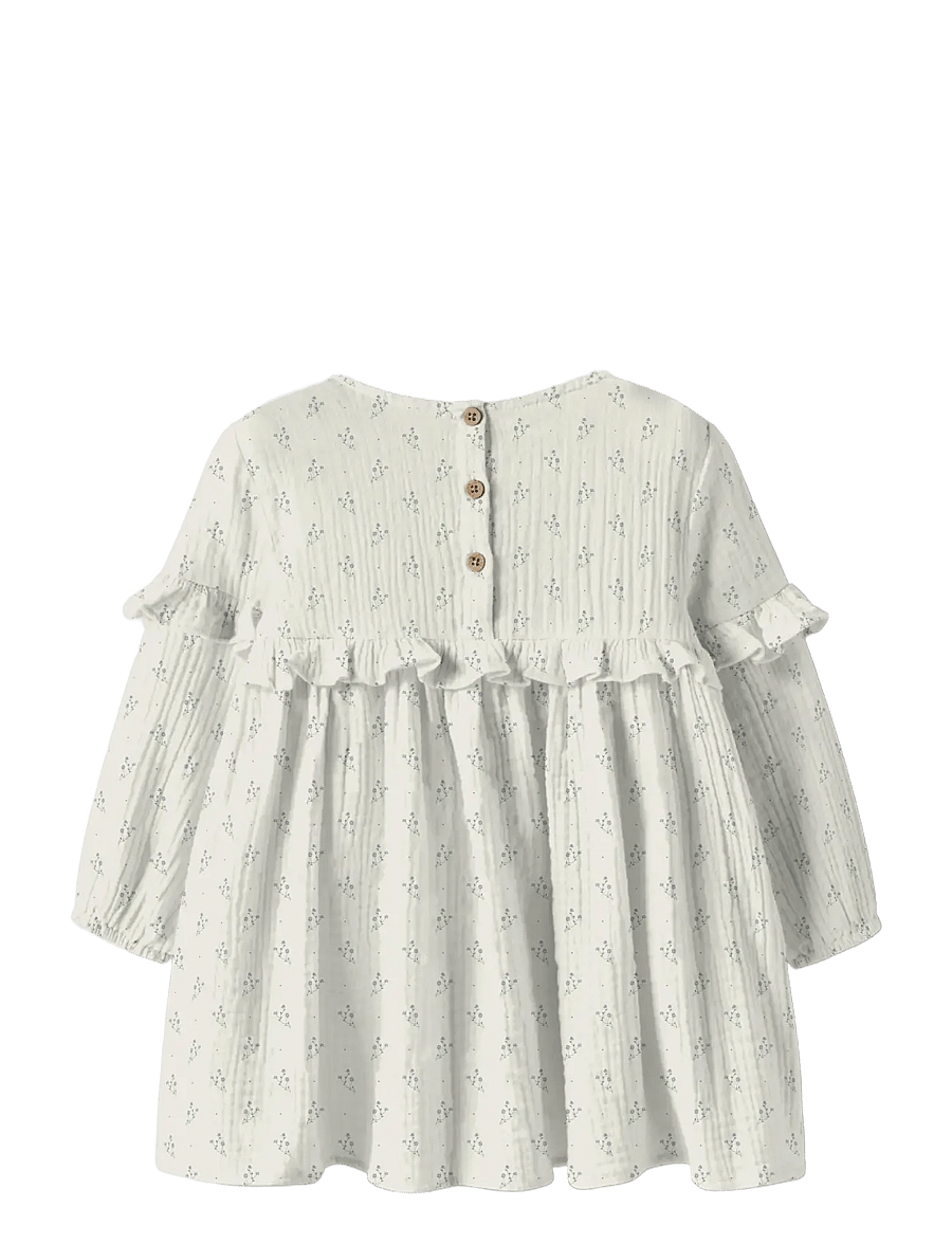 Lil'Atelier - NMFBALIA LS LOOSE DRESS LIL - langærmede babykjoler - coconut milk - 2