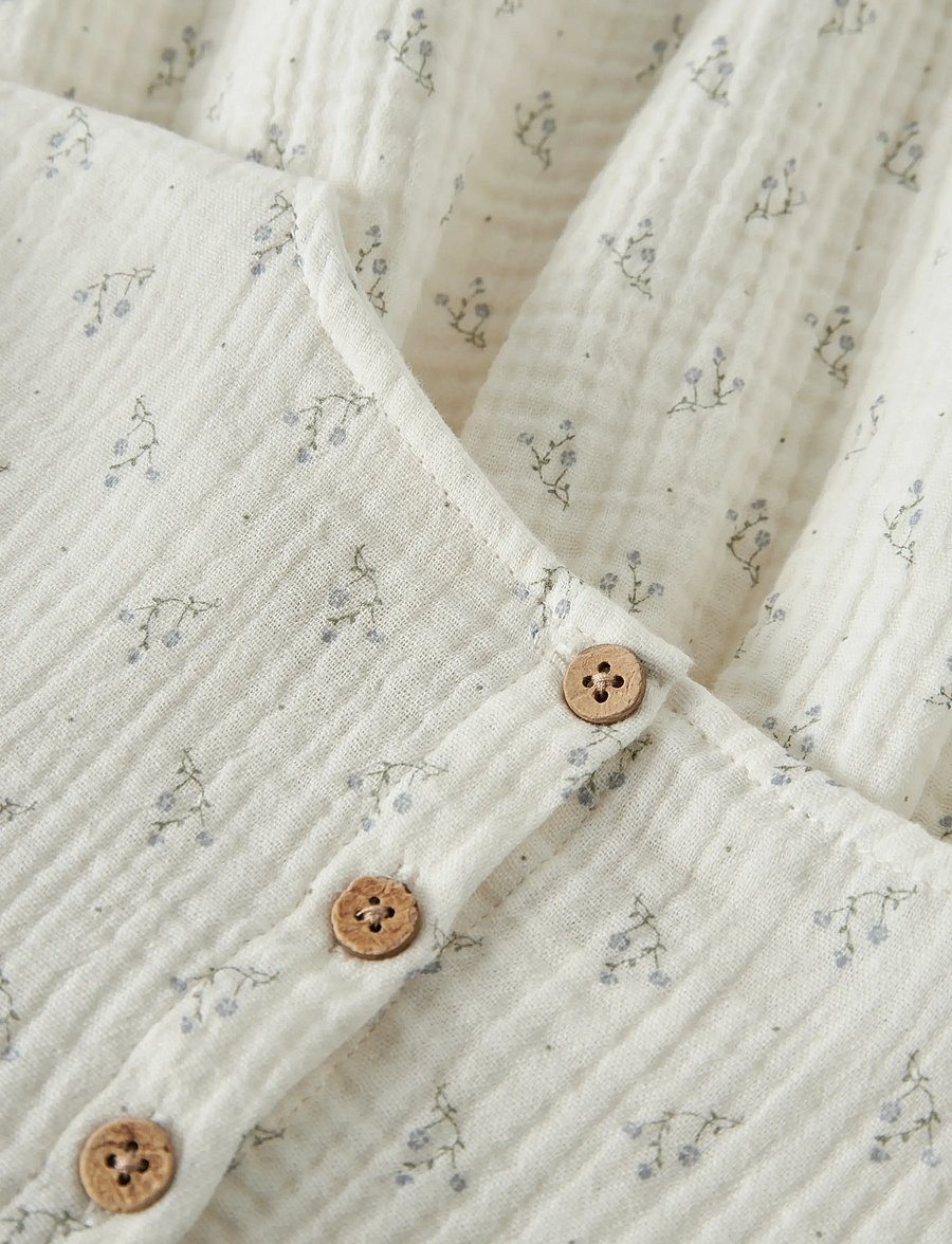 Lil'Atelier - NMFBALIA LS LOOSE DRESS LIL - langærmede babykjoler - coconut milk - 3
