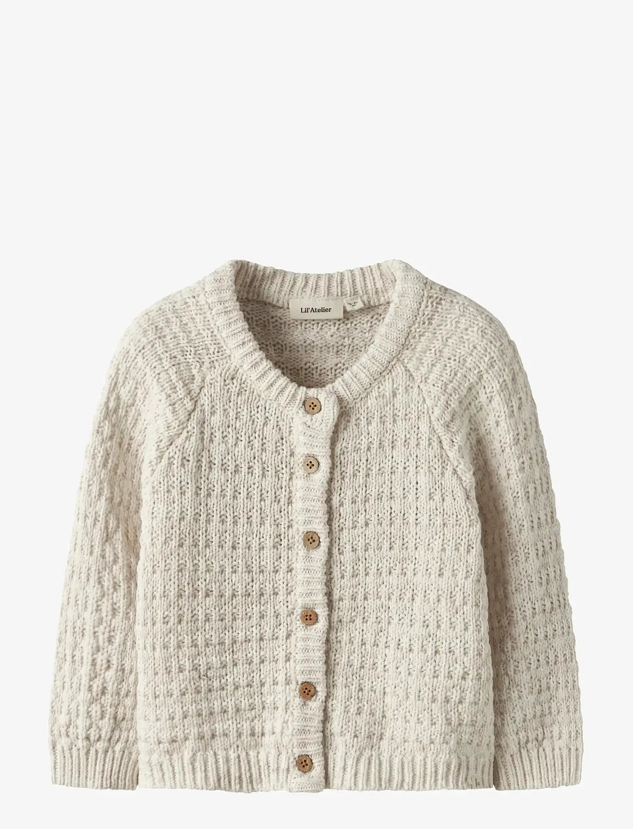 Lil'Atelier - NMFBELLA LS KNIT CARD LIL - cardigans - novelle peach - 1