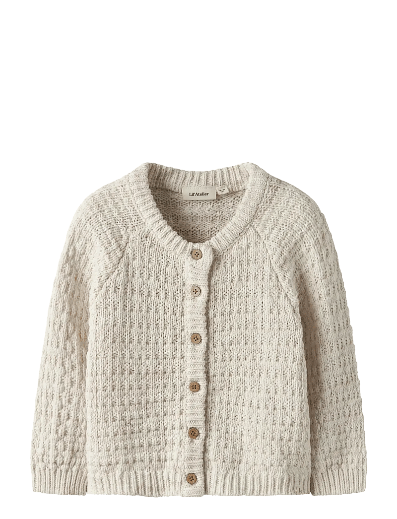 Lil'Atelier - NMFBELLA LS KNIT CARD LIL - cardigans - novelle peach - 1