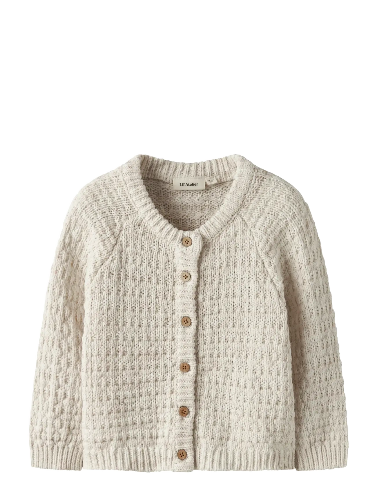Lil'Atelier NMFBELLA LS KNIT CARD LIL - Õueriided - NOVELLE PEACH / cream