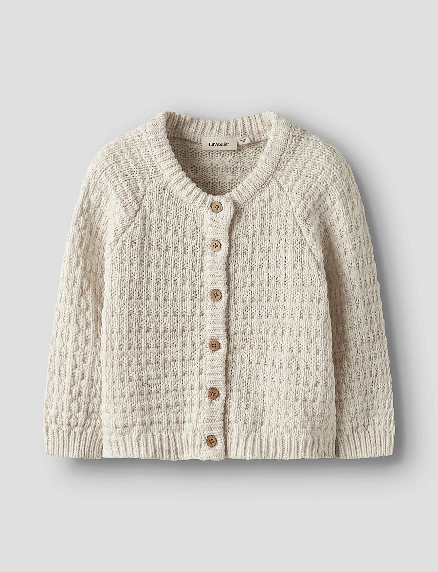 Lil'Atelier - NMFBELLA LS KNIT CARD LIL - koftor - novelle peach - 0