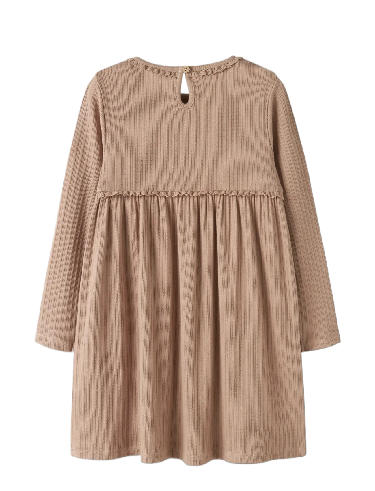 Lil'Atelier - NMFBABETTE LS DRESS LIL - langærmede hverdagskjoler - roebuck - 2