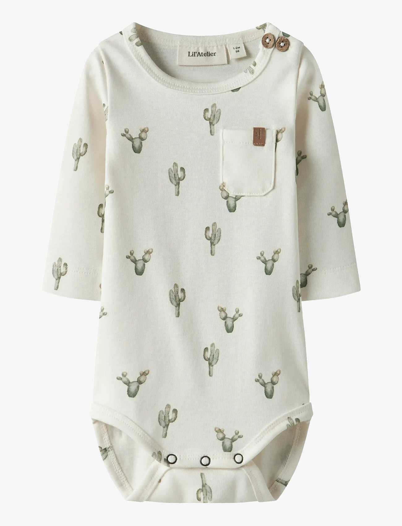 Lil'Atelier - NBMLAYO SEV LS SLIM BODY LIL - langärmelige bodys - coconut milk - 1