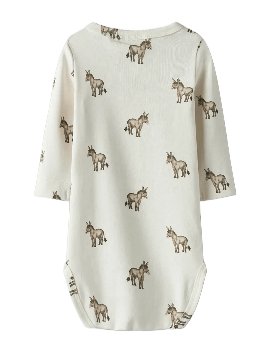 Lil'Atelier - NBMLAYO SEV LS SLIM BODY LIL - langermede bodyer - coconut milk - 2