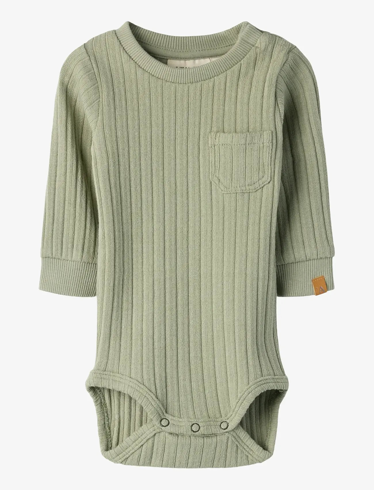 Lil'Atelier - NBMTAO LS SLIM BODY LIL - långärmade bodies - seagrass - 1