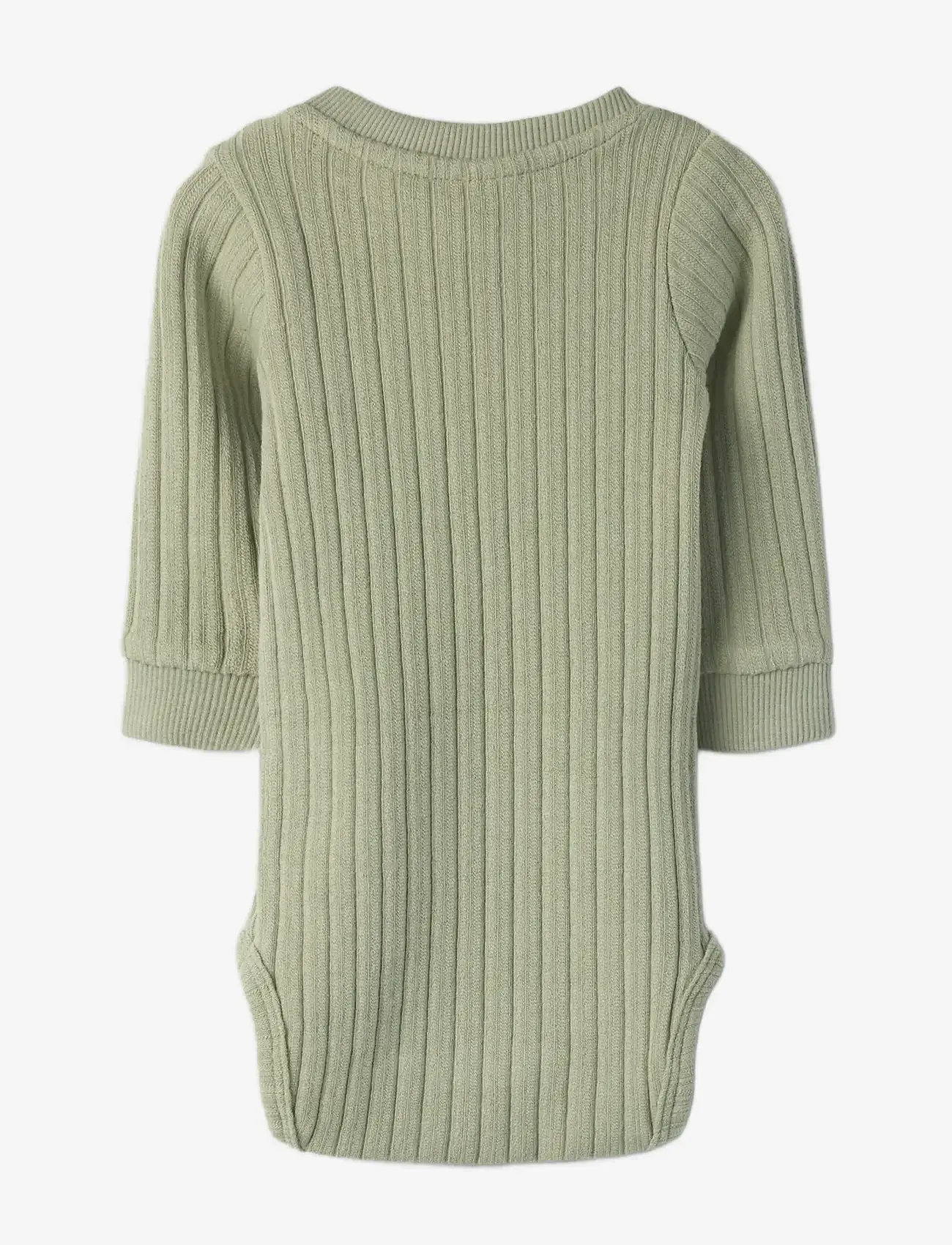 Lil'Atelier - NBMTAO LS SLIM BODY LIL - långärmade bodies - seagrass - 2