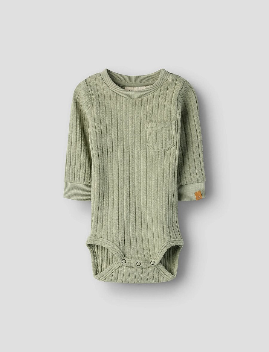 Lil'Atelier - NBMTAO LS SLIM BODY LIL - bodies à manches longues - seagrass - 3