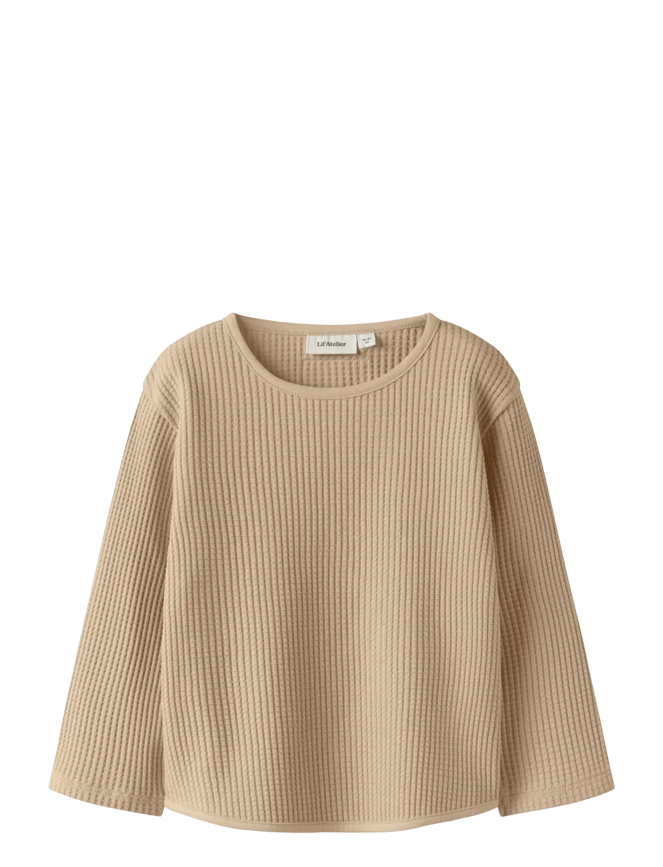 Lil'Atelier NMMTANKO LS LOOSE SWEAT LIL - Tøj - IRISH CREAM / beige