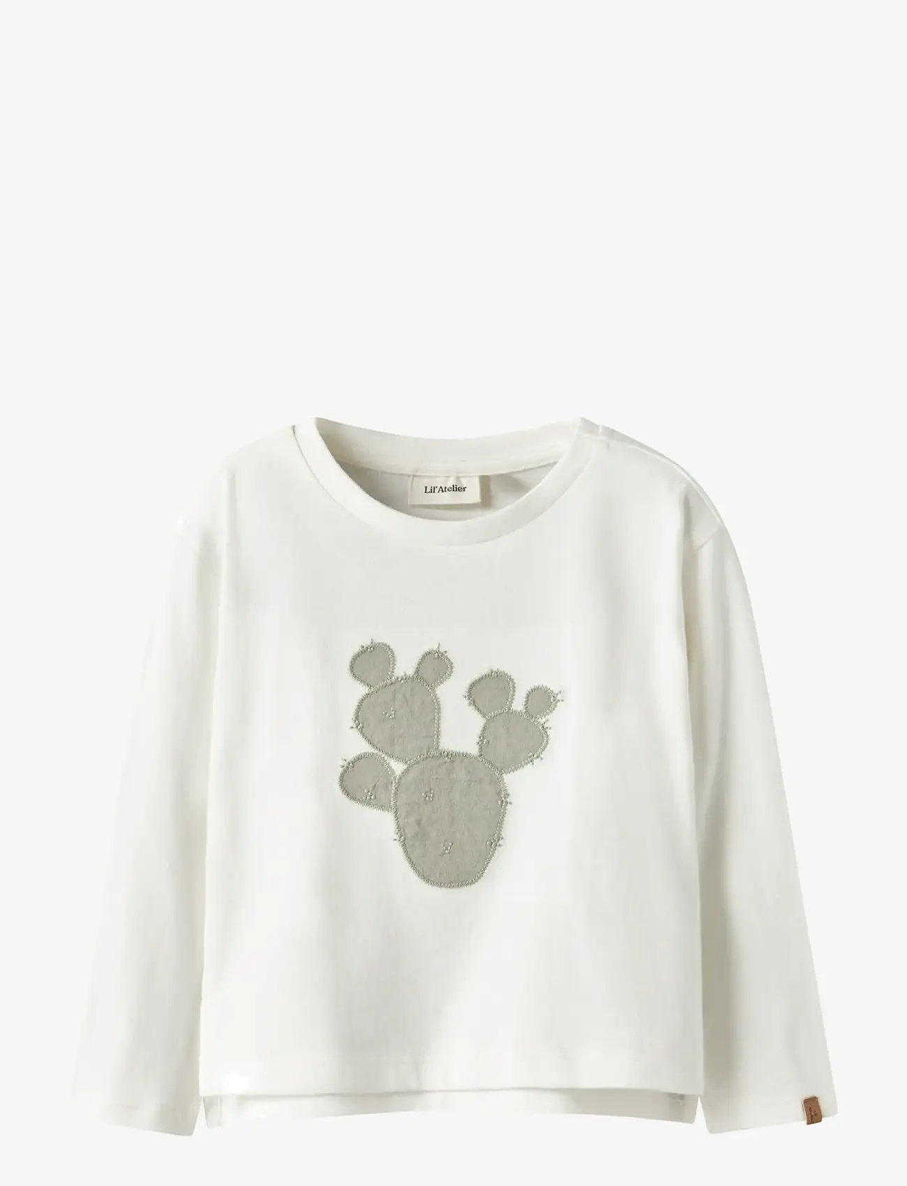 Lil'Atelier - NMMHALI LS LOOSE TOP LIL - langærmede t-shirts - coconut milk - 0