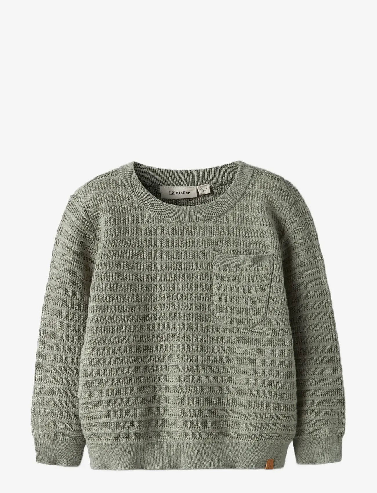 Lil'Atelier - NMMTHUNDER LS KNIT LIL - džemprid - seagrass - 0