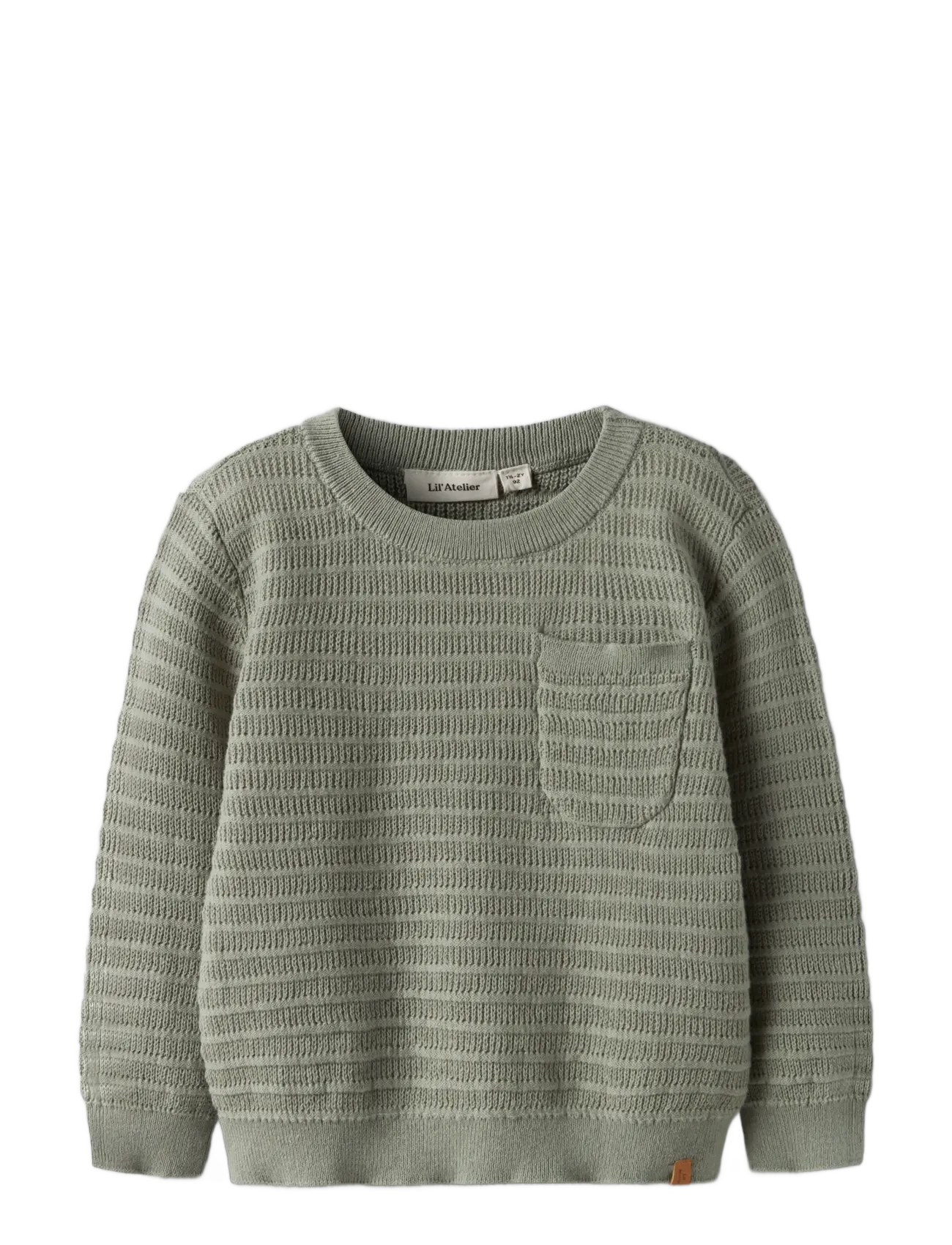Lil'Atelier NMMTHUNDER LS KNIT LIL - Kleidung - SEAGRASS / khaki/green