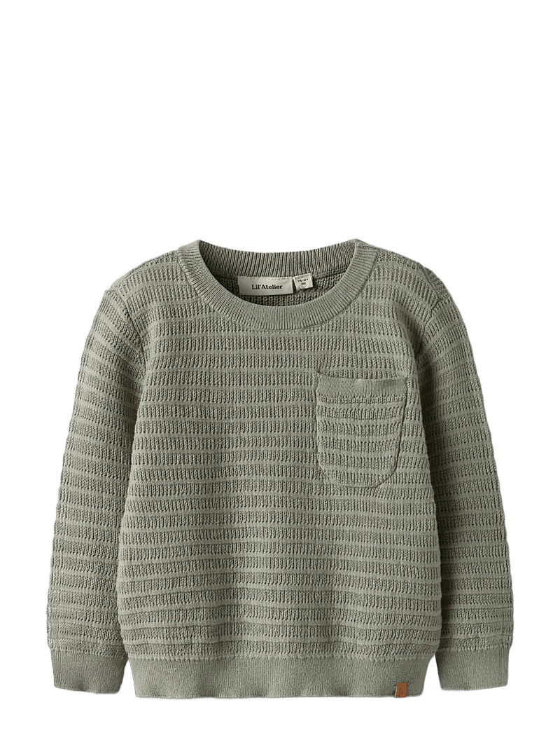 Lil'Atelier - NMMTHUNDER LS KNIT LIL - džemprid - seagrass - 0