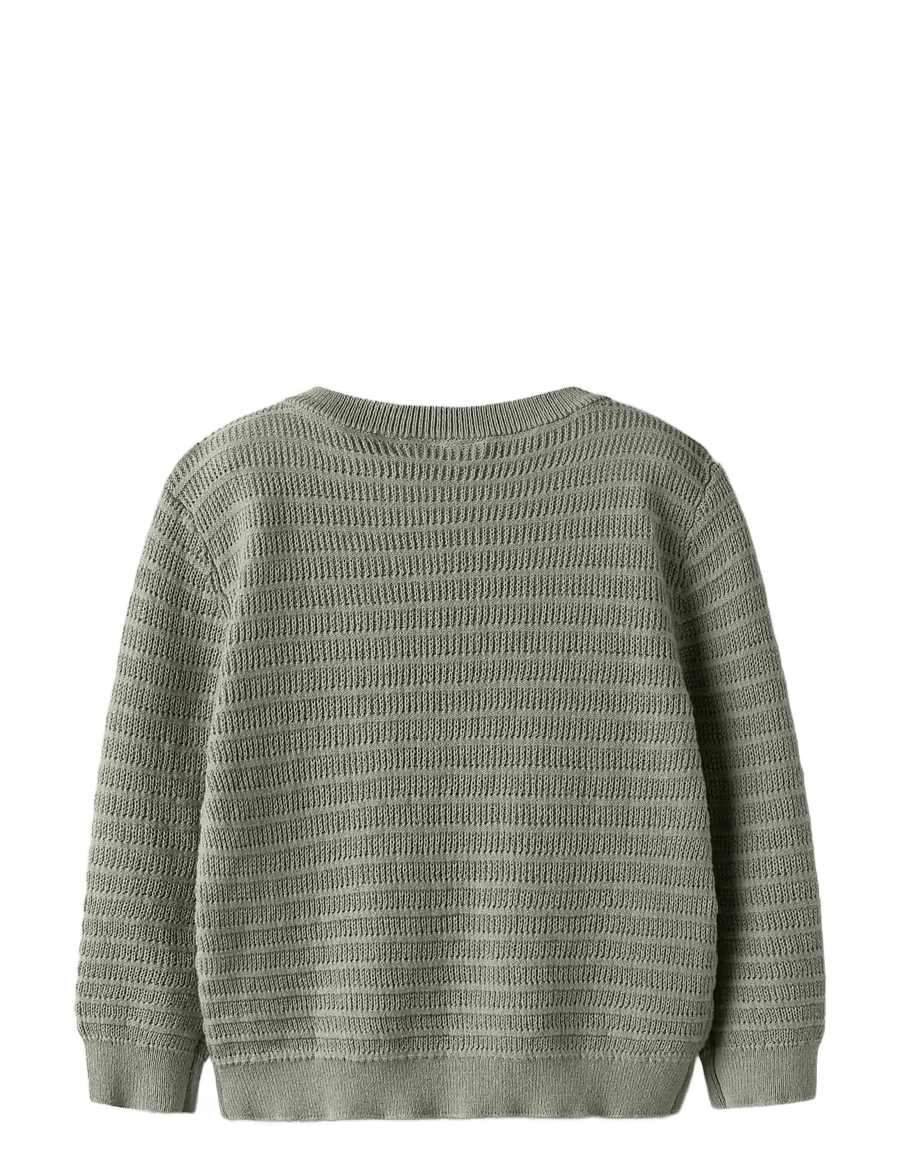 Lil'Atelier - NMMTHUNDER LS KNIT LIL - trøjer - seagrass - 1