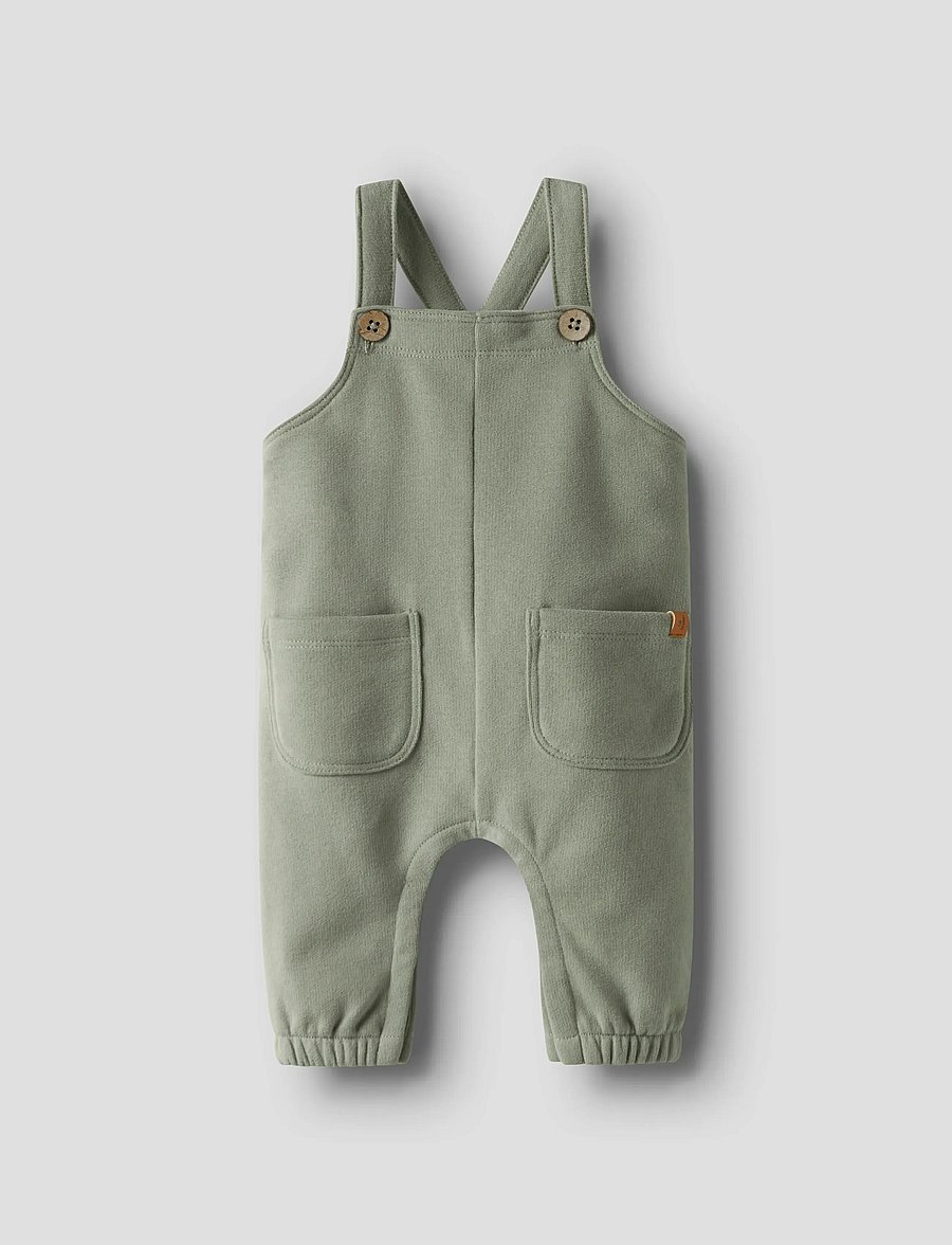 Lil'Atelier - NBMILONDON LOOSE SWEAT OVERALL BRU LIL - seagrass - 0