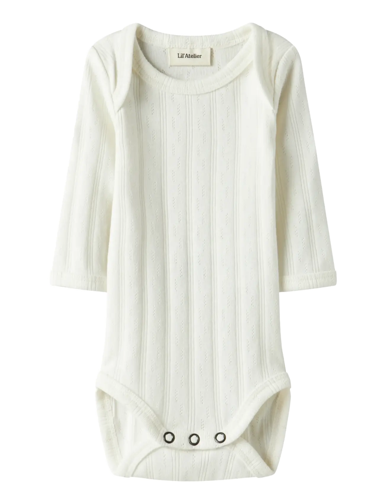 Lil'Atelier NBNBOB LS SLIM BODY LIL - Bodystockings - COCONUT MILK / white
