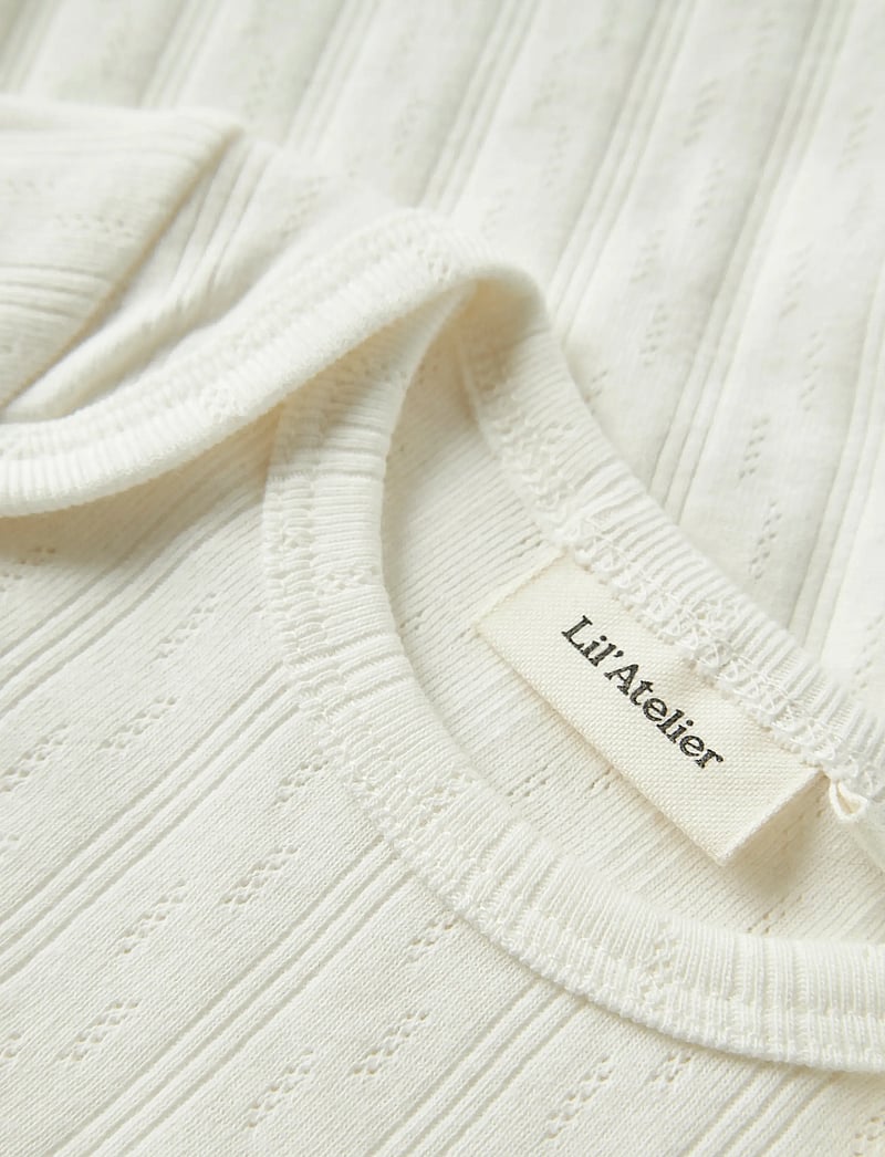 Lil'Atelier - NBNBOB LS SLIM BODY LIL - long-sleeved bodies - coconut milk - 3