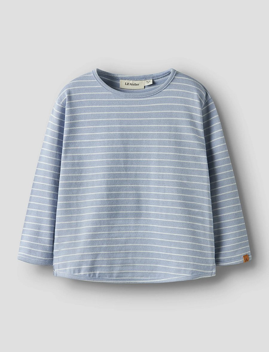Lil'Atelier - NMMBAJA LS LOOSE TOP LIL - zen blue - 3