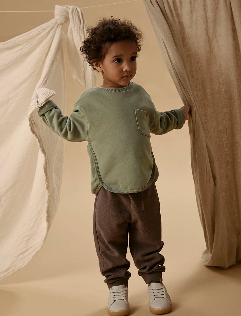 Lil'Atelier - NMMBANJO LOOSE SWEAT PANT LIL - mjukisbyxor - shitake - 5