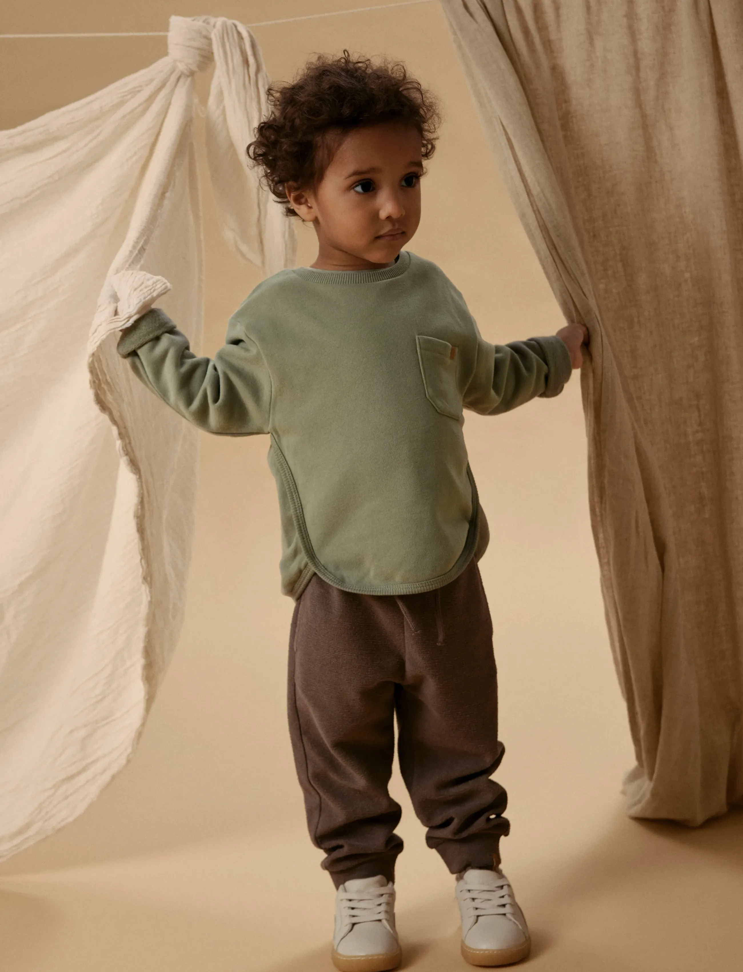 Lil'Atelier - NMMBANJO LOOSE SWEAT PANT LIL - joggings - shitake - 5