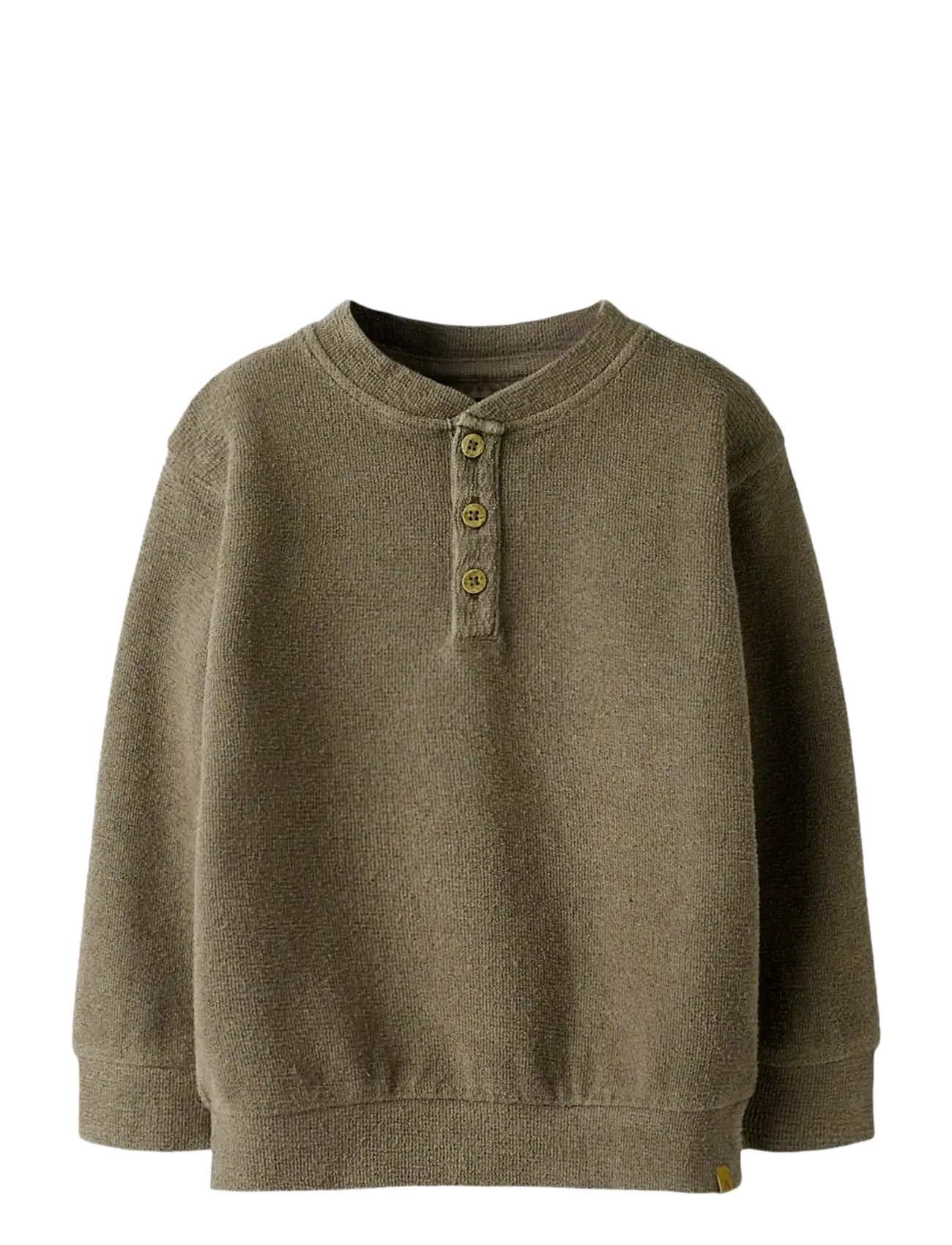 Lil'Atelier NMMBANJO LS LOOSE SWEAT LIL - 4 for 3 - SHITAKE / khaki/green