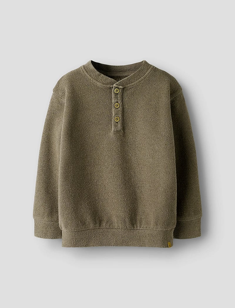 Lil'Atelier - NMMBANJO LS LOOSE SWEAT LIL - sweatshirts - shitake - 0