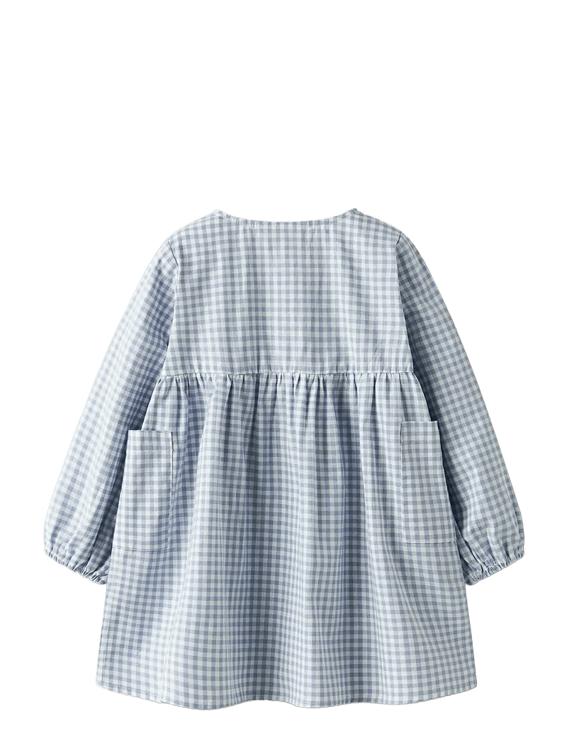 Lil'Atelier - NMFTALLULA LS LOOSE DRESS LIL - langärmelige freizeitkleider - zen blue - 1