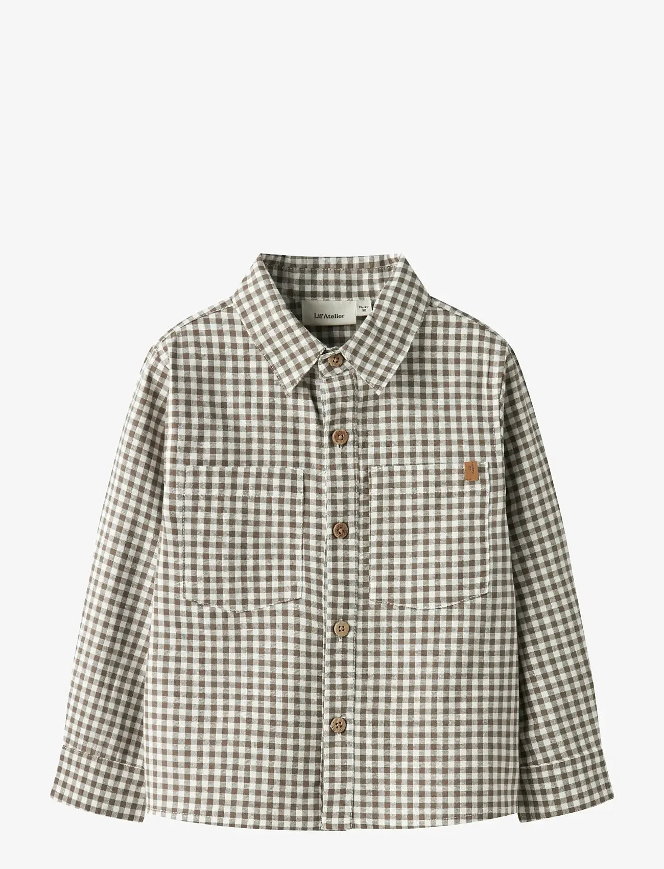 Lil'Atelier - NMMTALLULA LS SHIRT LIL - langærmede skjorter - shitake - 1