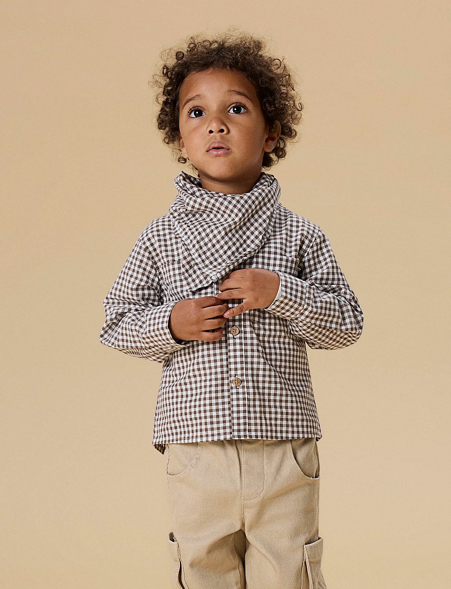 Lil'Atelier - NMMTALLULA LS SHIRT LIL - koszule z długimi rękawami - shitake - 3
