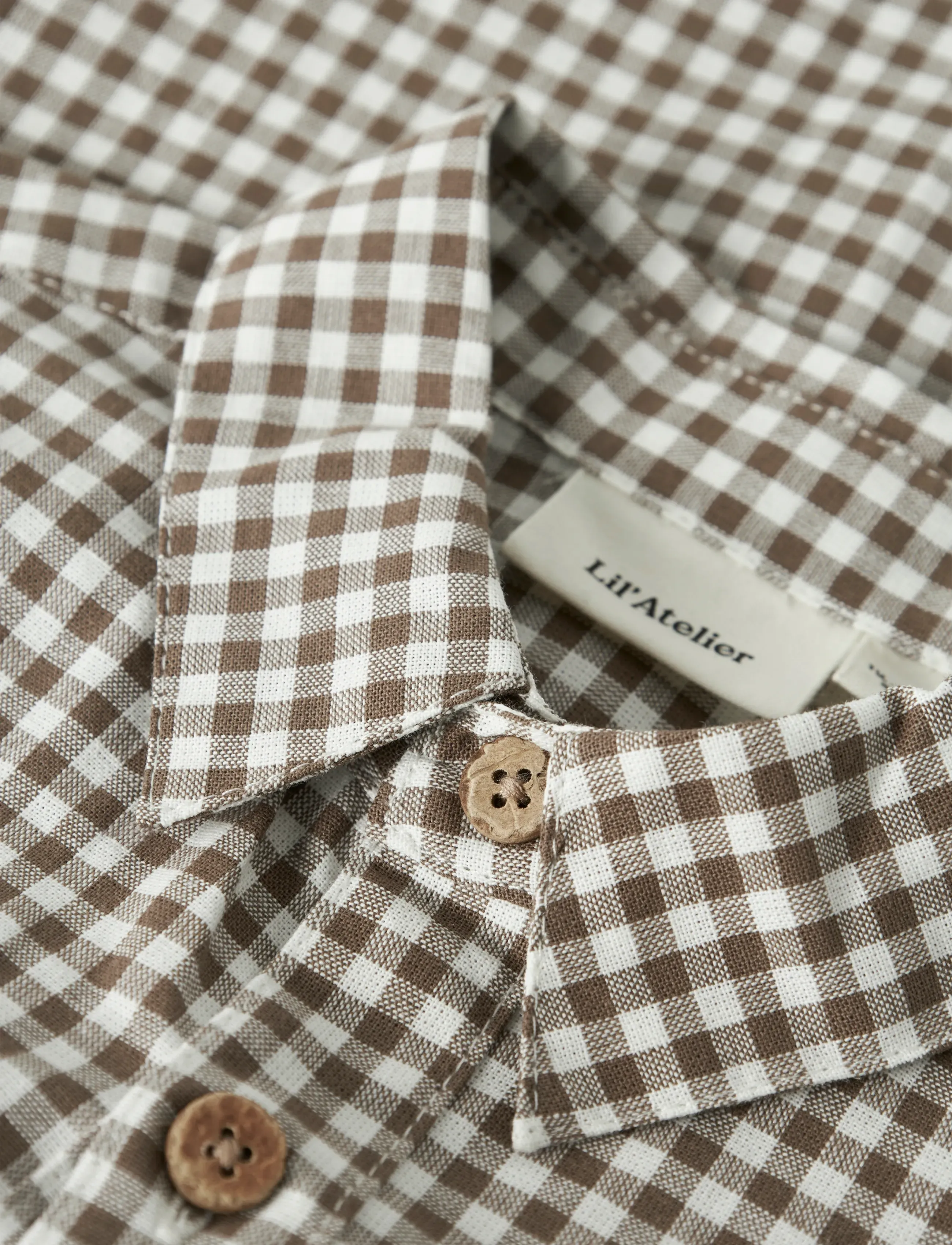 Lil'Atelier - NMMTALLULA LS SHIRT LIL - koszule z długimi rękawami - shitake - 4