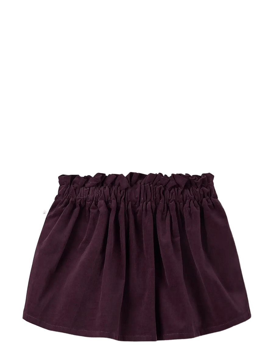 Lil'Atelier - NMFSOMBA LOOSE CORD SKIRT 1122-SO LIL - korta kjolar - winetasting - 1