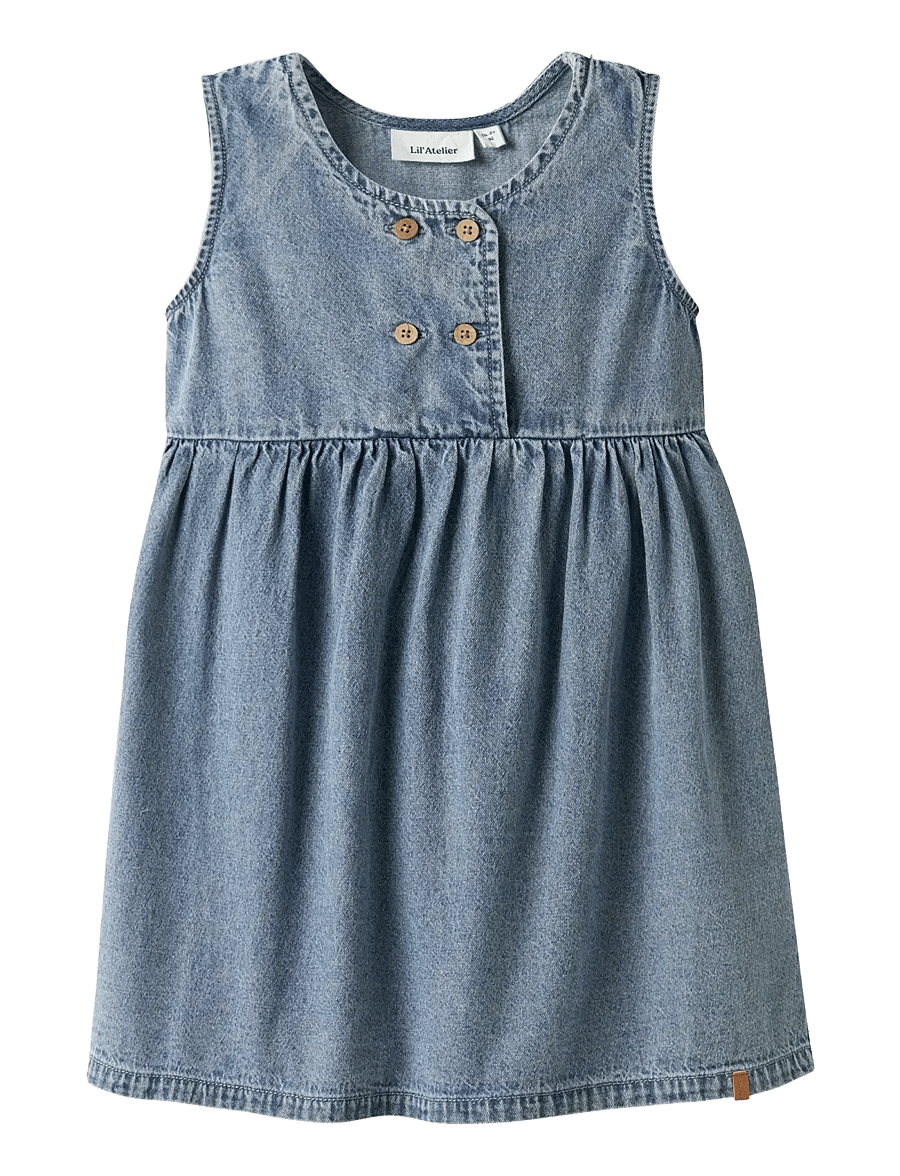 Lil'Atelier - NMFTAYA SL DNM SPENCER 1166-FD LIL - Ärmellose freizeitkleider - medium blue denim - 1