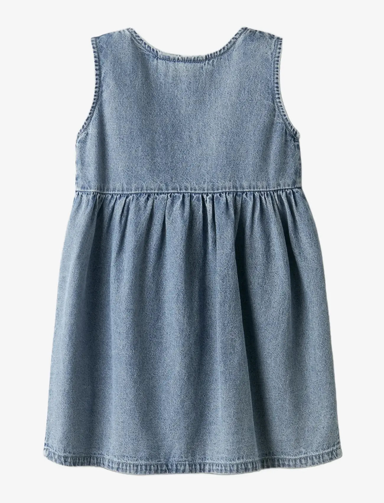 Lil'Atelier - NMFTAYA SL DNM SPENCER 1166-FD LIL - varrukateta vabaaja kleidid - medium blue denim - 2