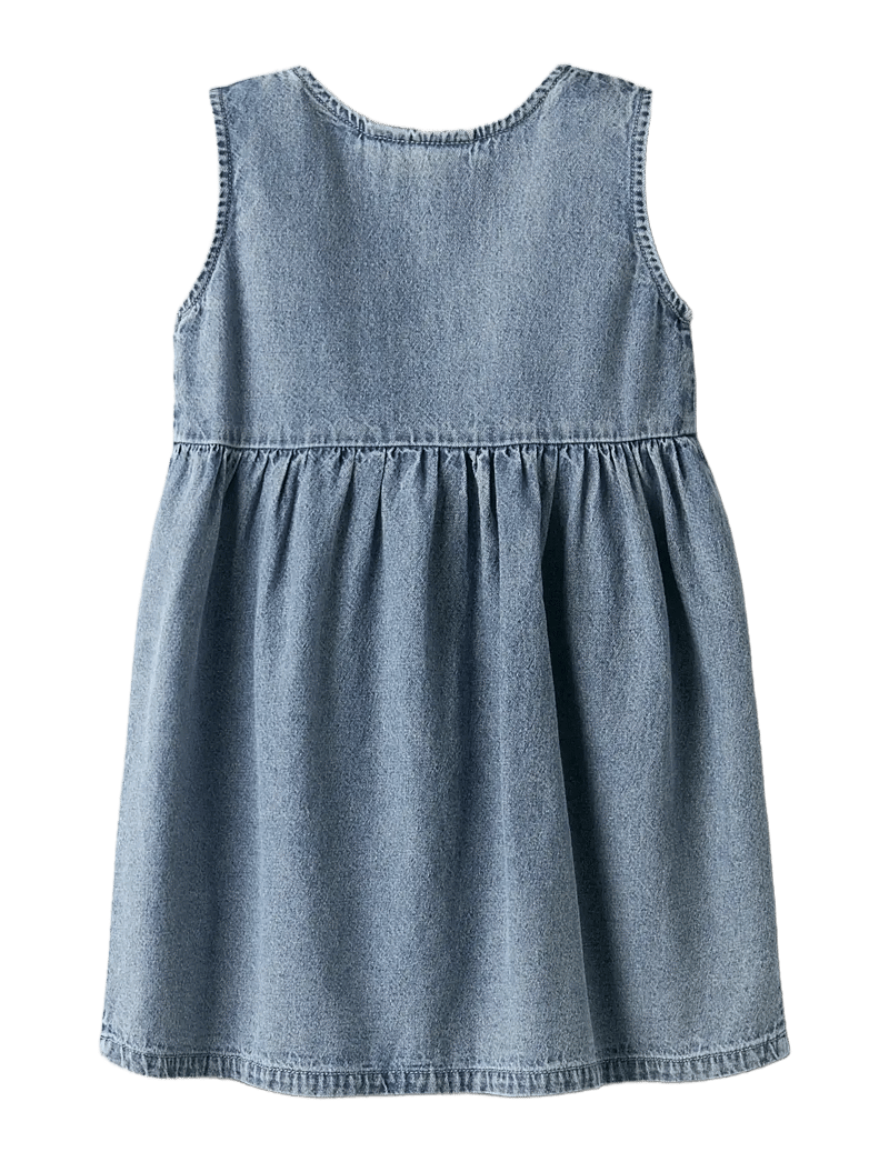 Lil'Atelier - NMFTAYA SL DNM SPENCER 1166-FD LIL - varrukateta vabaaja kleidid - medium blue denim - 2