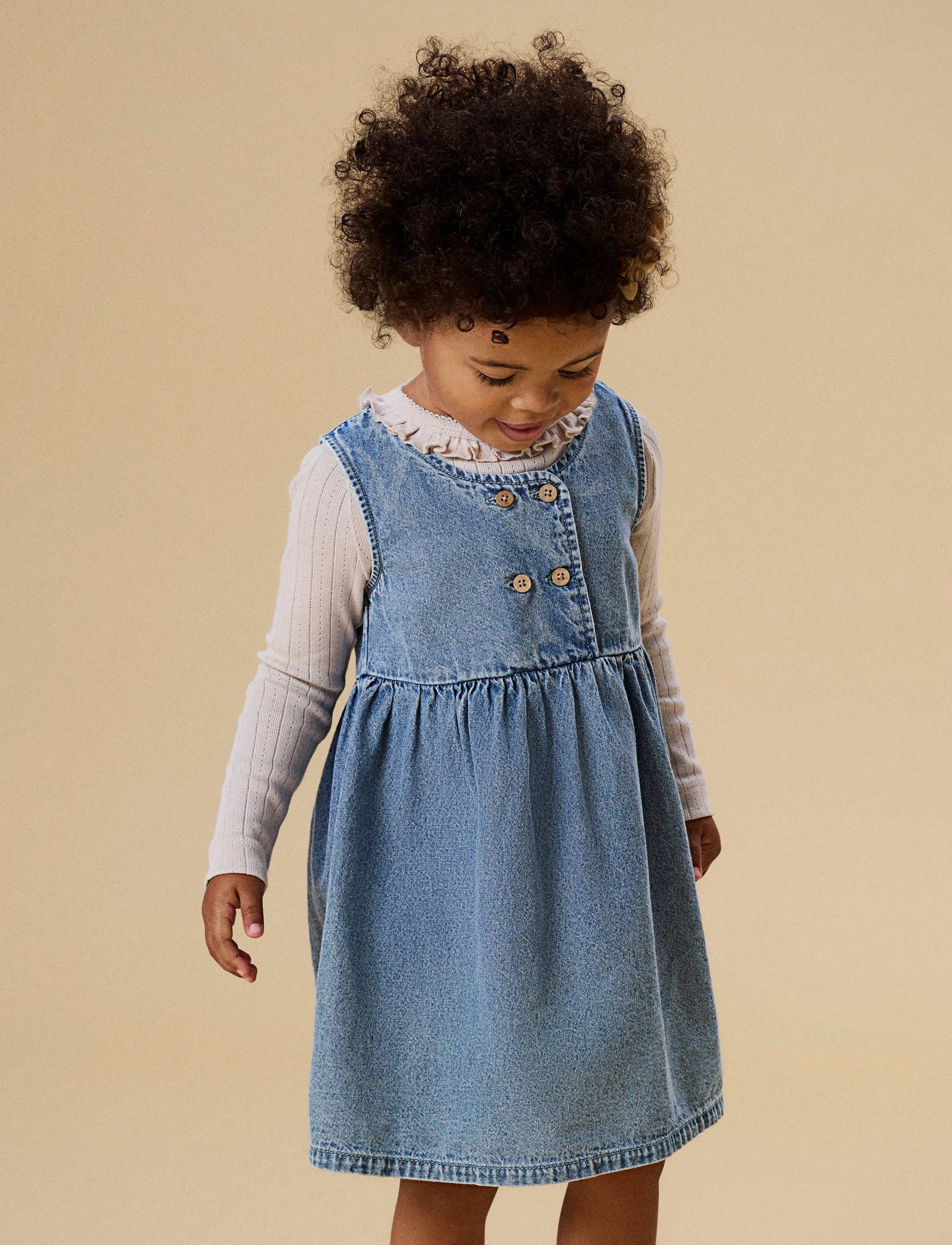 Lil'Atelier NMFTAYA SL DNM SPENCER 1166-FD LIL - Kjoler & Nederdele - MEDIUM BLUE DENIM / blue