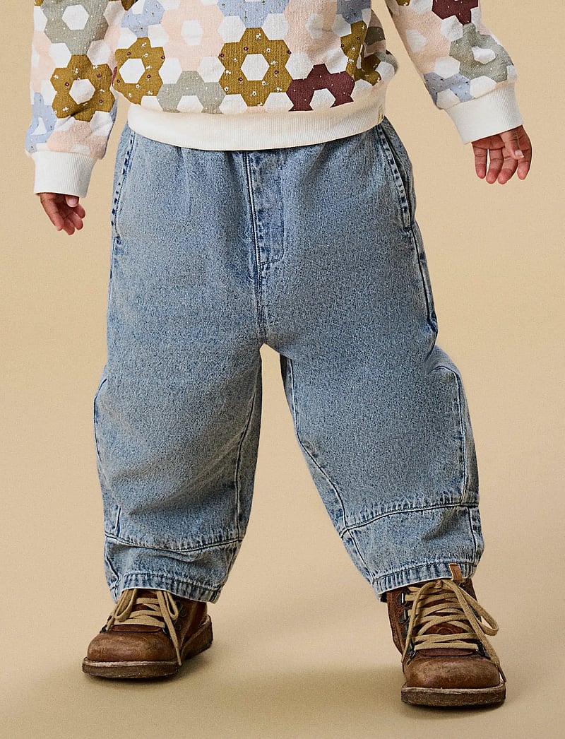 Lil'Atelier - NMFTAYA WIDE JEANS 1166-FD LIL - hosen mit weitem bein - medium blue denim - 3