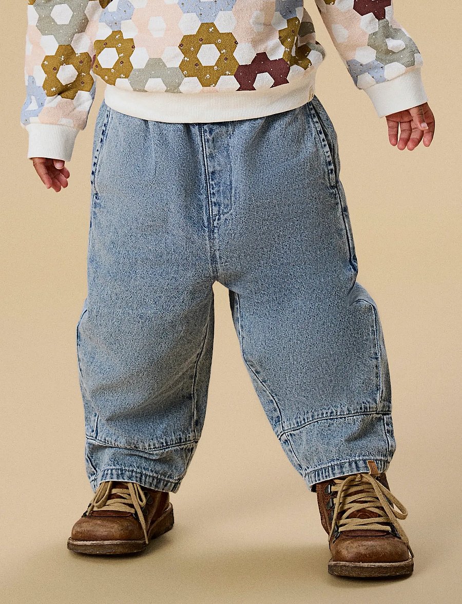 Lil'Atelier - NMFTAYA WIDE JEANS 1166-FD LIL - hosen mit weitem bein - medium blue denim - 3