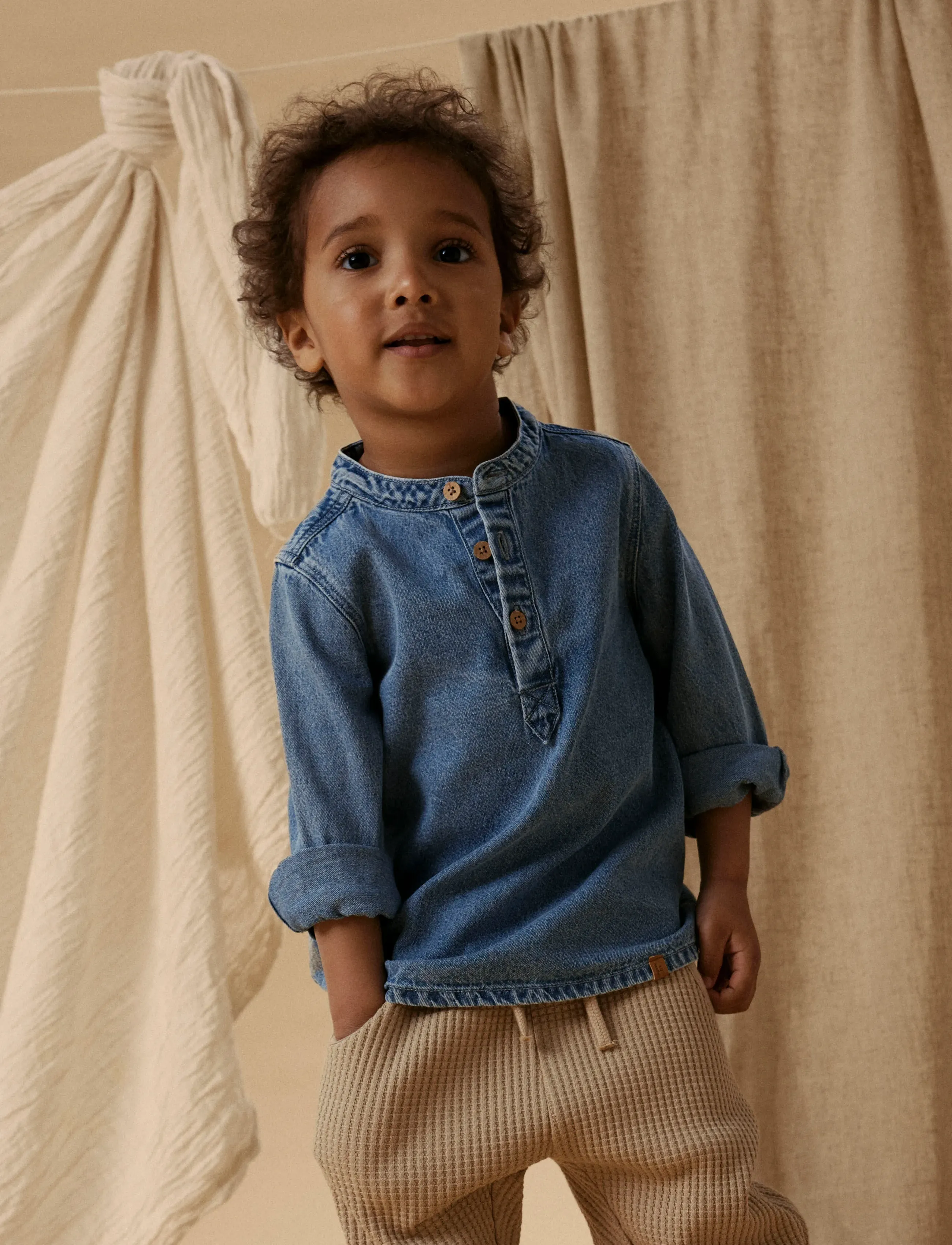 Lil'Atelier - NMMTAYA LS LOOSE DNM SHIRT 1166-FD LIL - chemises à manches longues - medium blue denim - 3